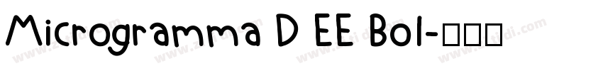 Microgramma D EE Bol字体转换